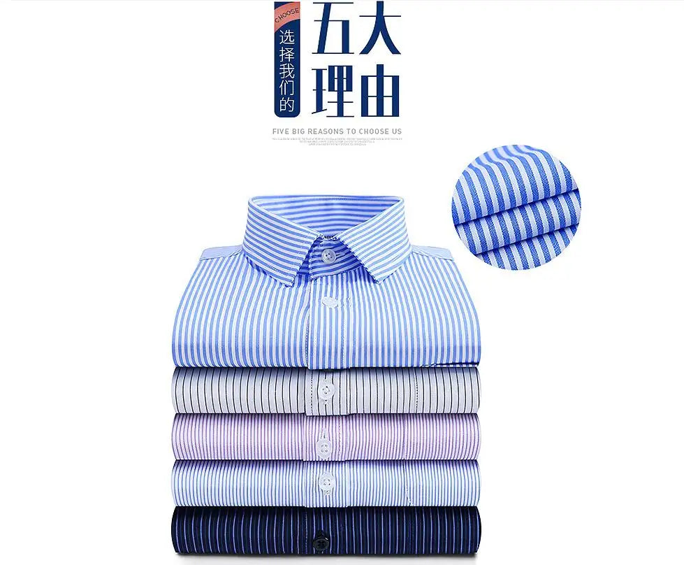 Slim Fit Stripete Herreskjorte – Smart og Stilren