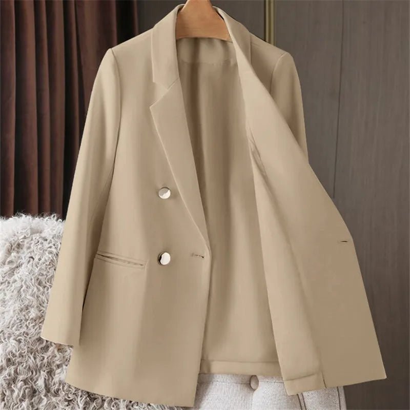 Oversized Blazer Dame – Britisk Stil, Kontorjakke