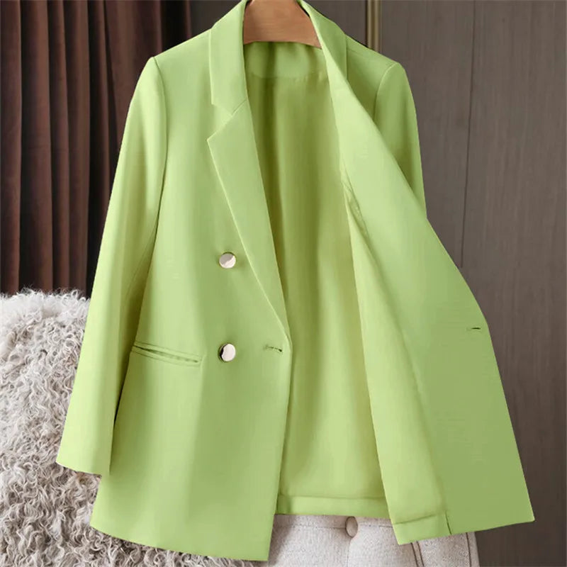 Oversized Blazer Dame – Britisk Stil, Kontorjakke