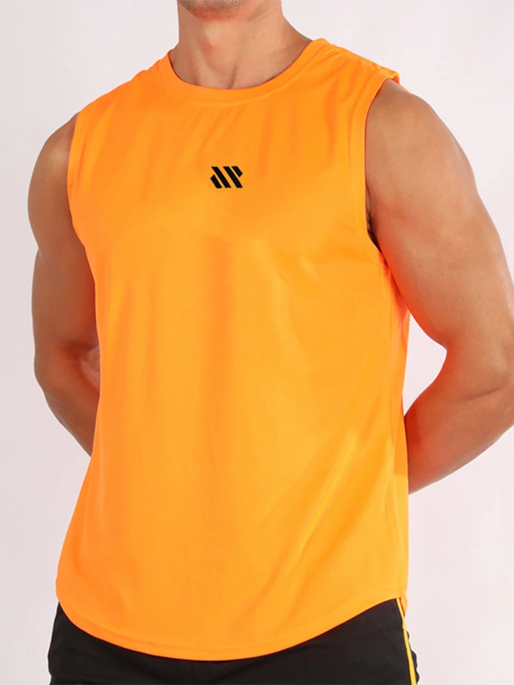 Gym Vest for Menn - Bodybuilding Singlet Ermeløs Treningstopp