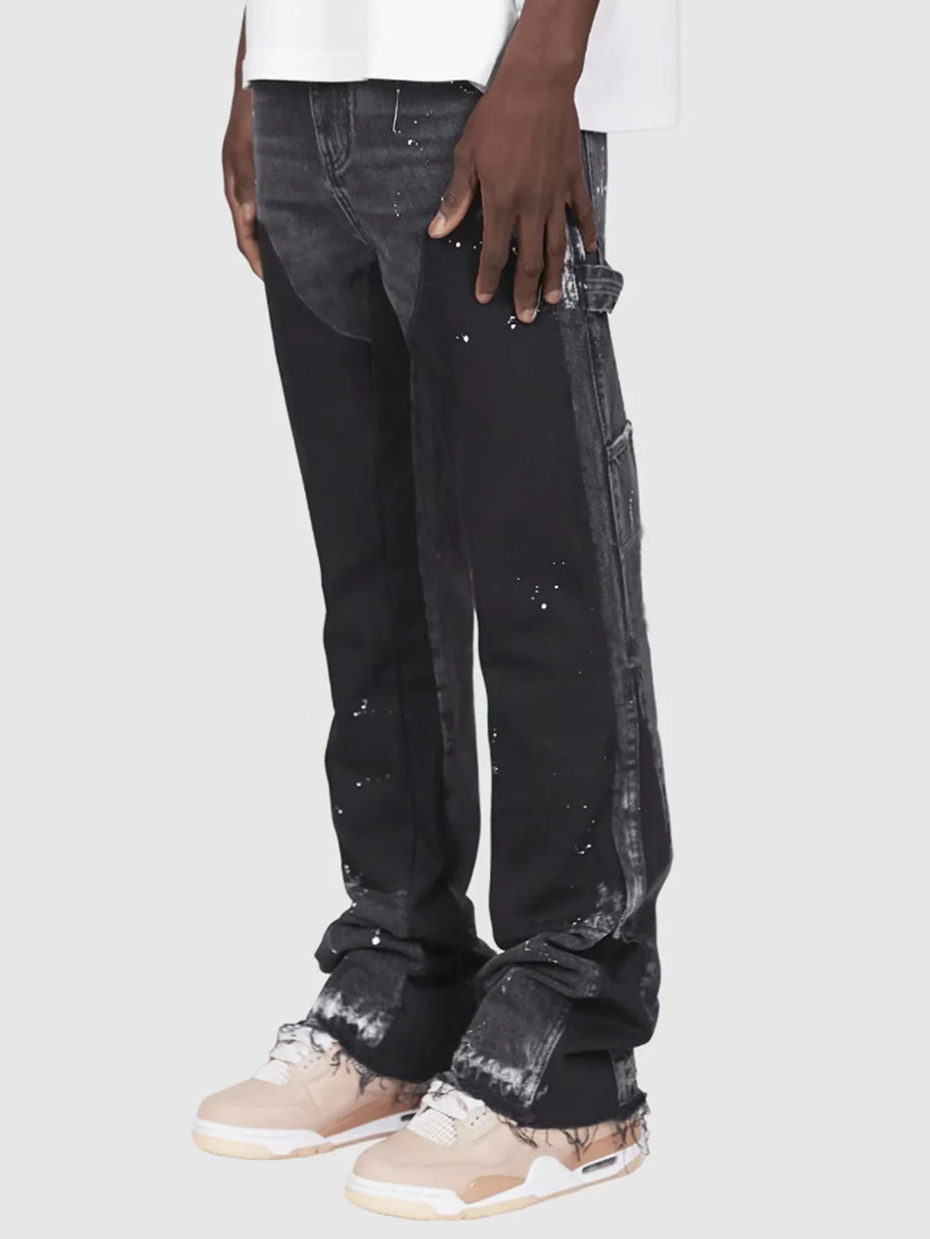 Elastiske Flared Jeans – Workwear stil