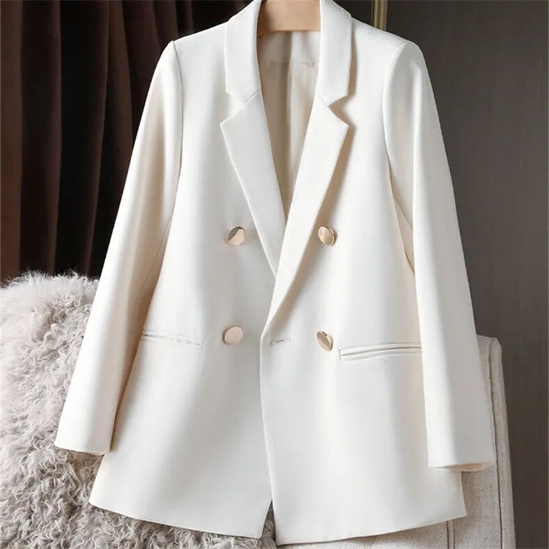 Oversized Blazer Dame – Britisk Stil, Kontorjakke