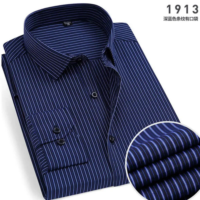 Slim Fit Stripete Herreskjorte – Smart og Stilren