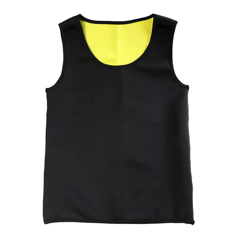 Trenings T-skjorte for Menn - Sauna Effekt Vest for Vekttap og Trening