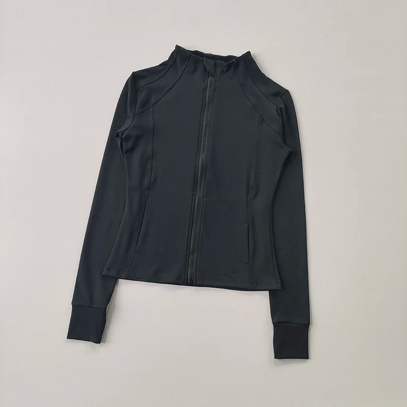 Treningsjakke for kvinner – Slim Fit Cardigan med glidelås