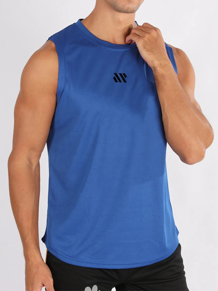 Gym Vest for Menn - Bodybuilding Singlet Ermeløs Treningstopp