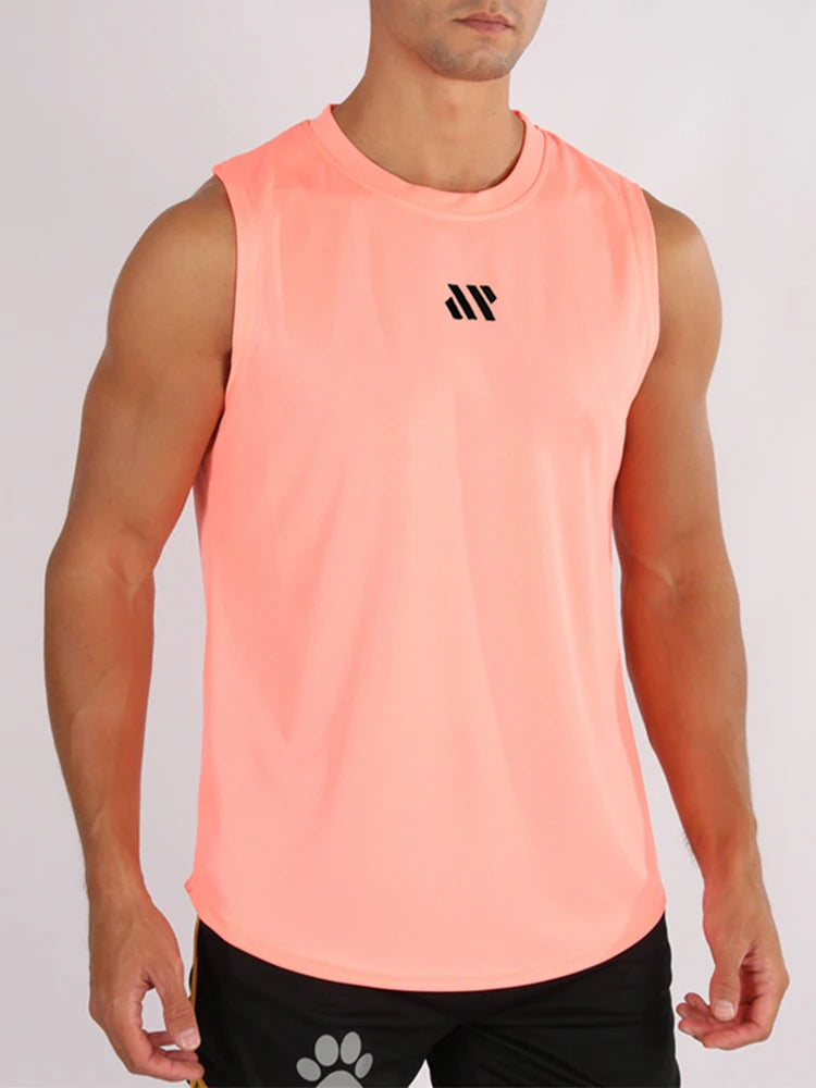 Gym Vest for Menn - Bodybuilding Singlet Ermeløs Treningstopp