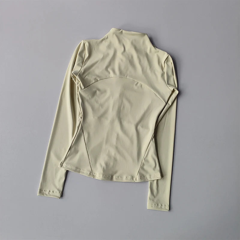 Treningsjakke for kvinner – Slim Fit Cardigan med glidelås