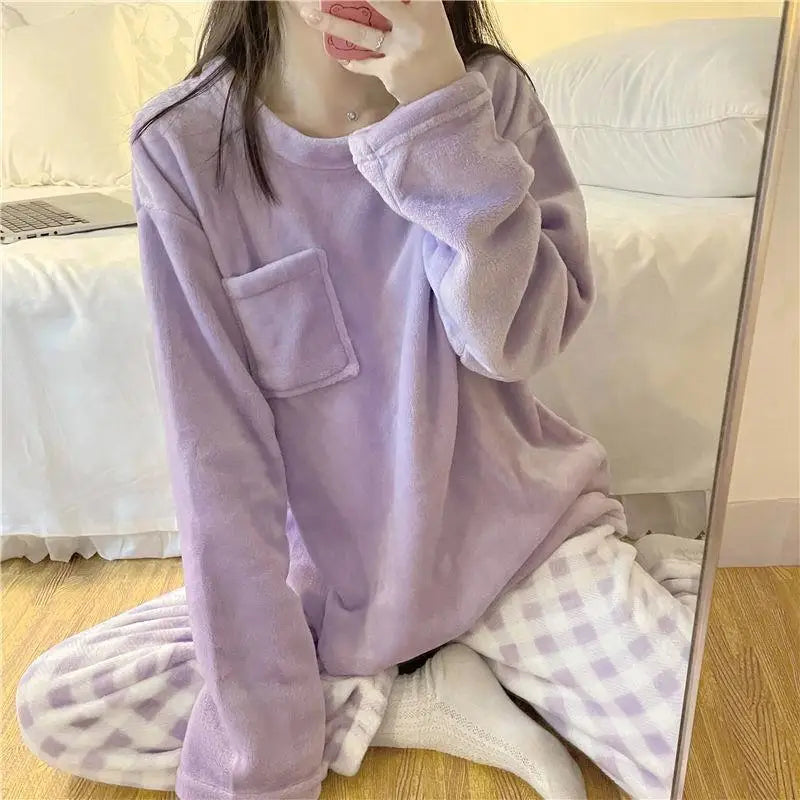 Fleece Pyjamasett for Kvinner