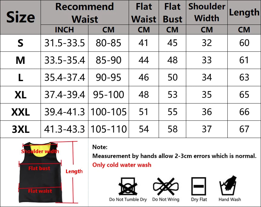 Trenings T-skjorte for Menn - Sauna Effekt Vest for Vekttap og Trening