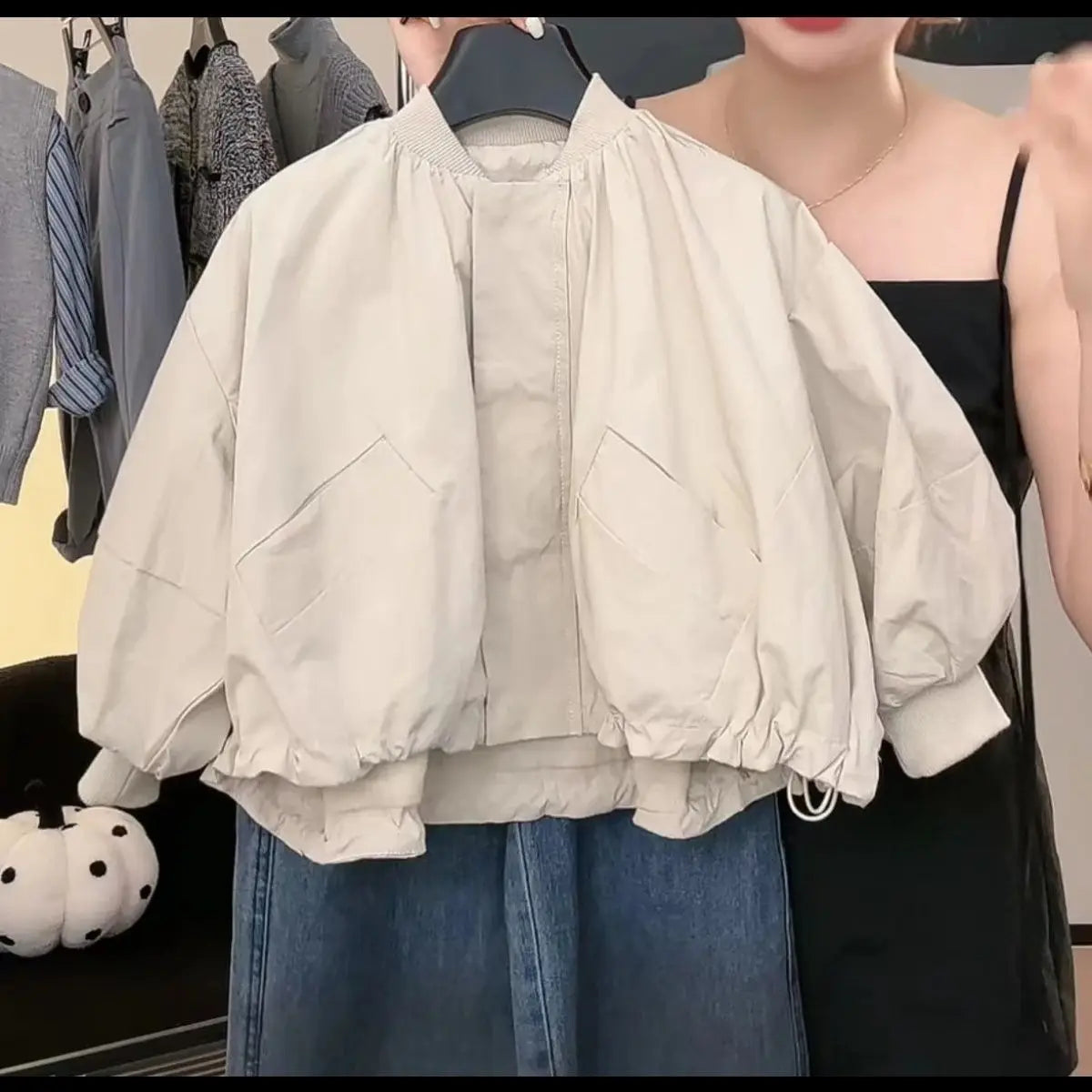 Koreansk Oversized Baseball-jakke for Gutar — 3–6 År, Vår/Haust