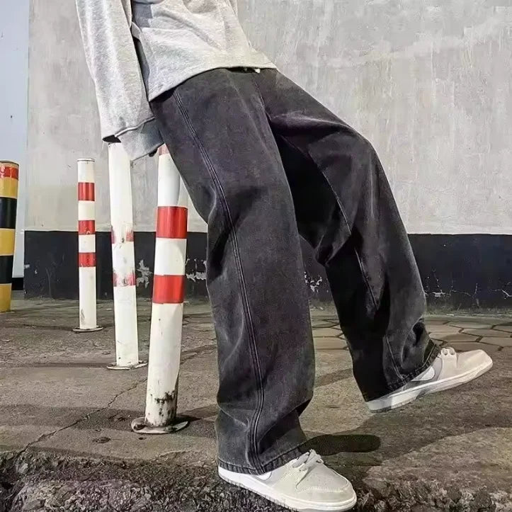 Streetwear Wide Leg Jeans – Løs passform