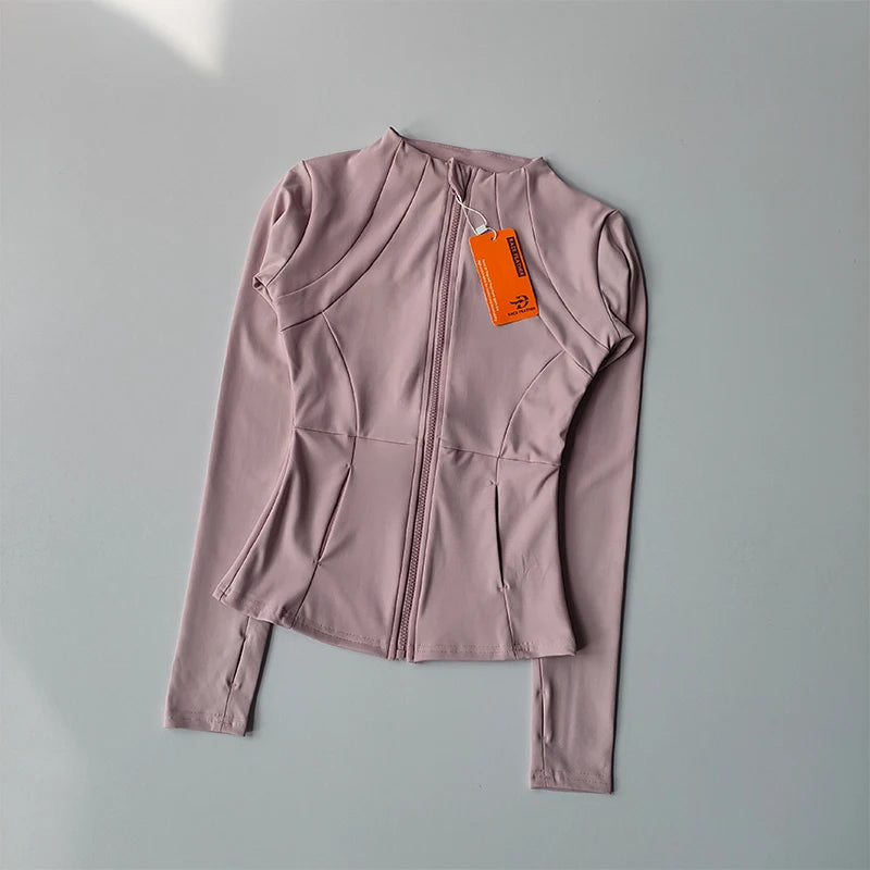 Treningsjakke for kvinner – Slim Fit Cardigan med glidelås