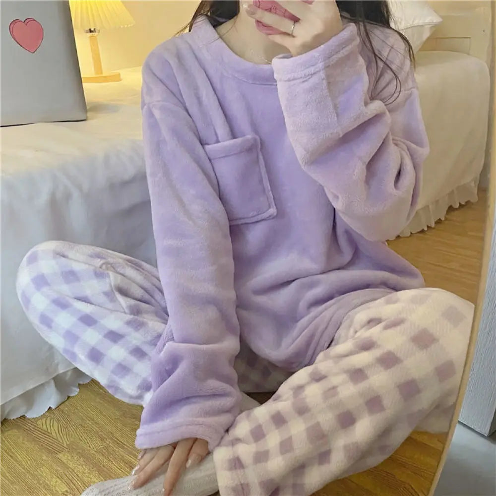 Fleece Pyjamasett for Kvinner
