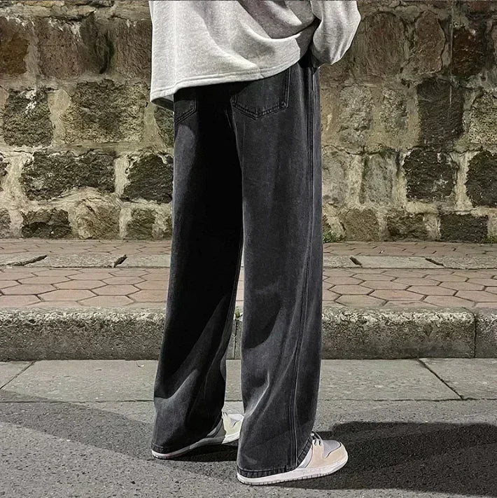 Streetwear Wide Leg Jeans – Løs passform