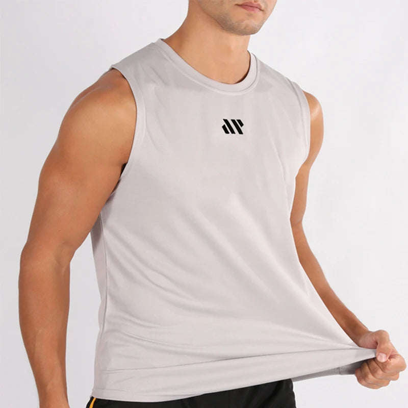 Gym Vest for Menn - Bodybuilding Singlet Ermeløs Treningstopp