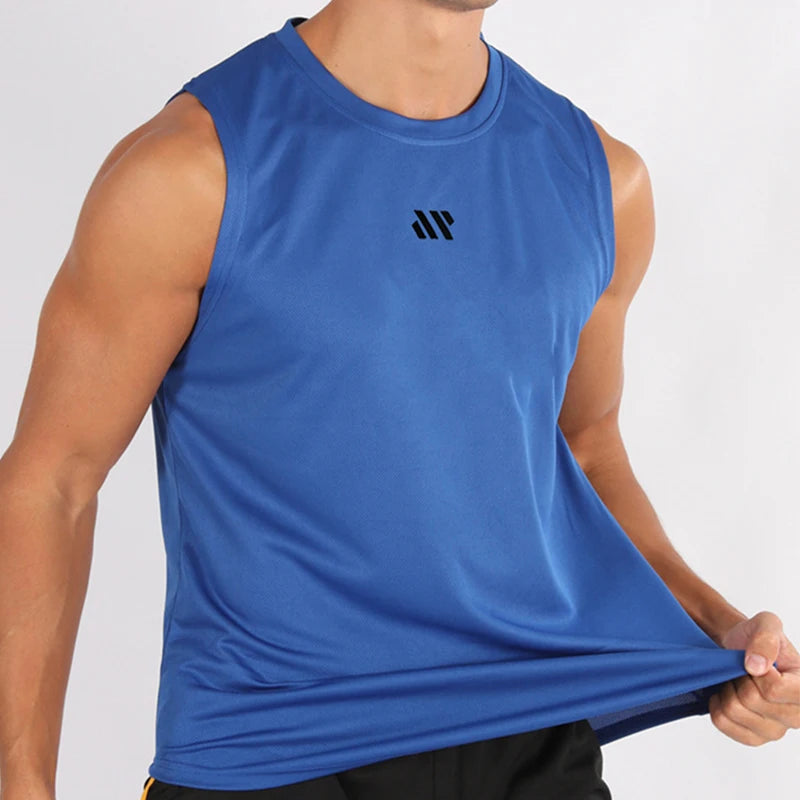 Gym Vest for Menn - Bodybuilding Singlet Ermeløs Treningstopp
