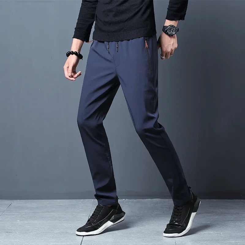 Casual joggebukse for menn – slim fit med elastisk midje