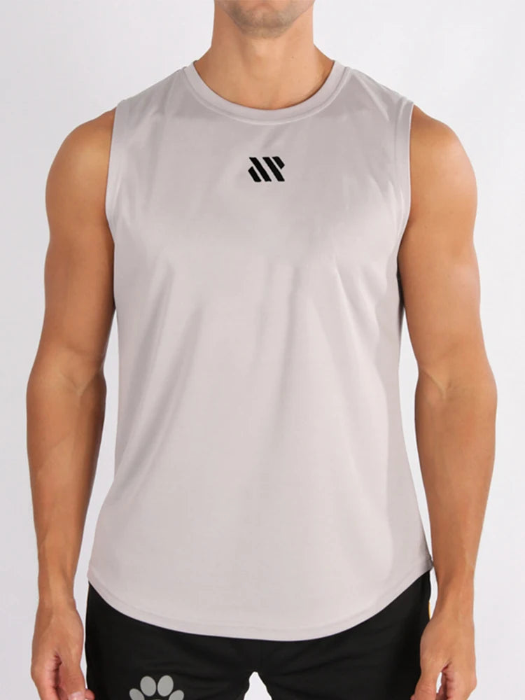 Gym Vest for Menn - Bodybuilding Singlet Ermeløs Treningstopp